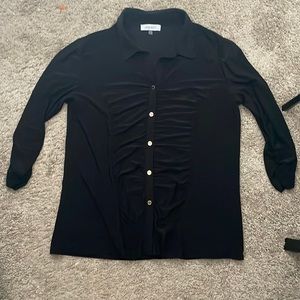 Nine West Black Blouse XL